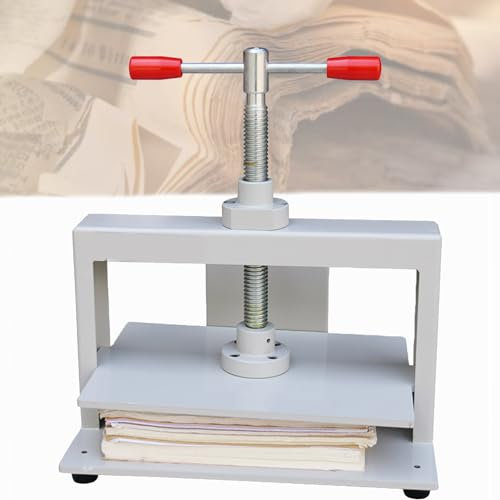 Spdazzleburst Manuelle Papierpressmaschine, A5/A4/A3 manuelle Papierglättmaschine, Notizen-Rechnungsglättmaschine, 1500 kg Druck, Büro- und Schulwerkzeuge,A4