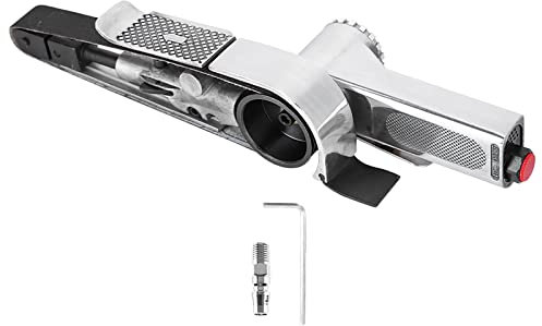 Luftbandschleifer, 16000 U/min, 10 X 330 Mm, Industrieller Luftbandschleifer, Pneumatisches Polierwerkzeug, Pneumatischer Bandschleifer Zum Entgraten, Schleifen Und Endbearbeiten(20 * 520mm)