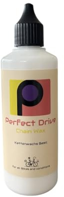 Perfect Drive Chain Wax – Flüssigwachs für Fahrradkette – Sauber, leise & langlebig – Kettenwachs für Rennrad, Gravel, MTB & E-Bike - Alternative zu Kettenöl – (100ml)