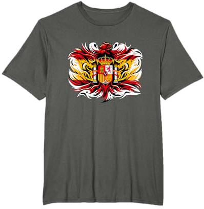 Bandera española Fan España Bandera Retro Art Eagle Camiseta
