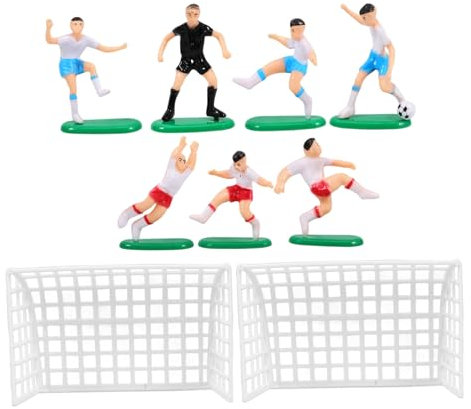 PHENOFICE 1satz Miniatur Fußball Figuren Torten Dekoration Für Fußball-themenpartys Für Geburtstagskuchen Desserts Aus Sicherem Material Leicht Anzubringen