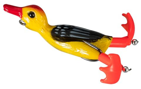 Yzdysg Ente Kunstköder Angelköder Propeller 3D Angelköder Ente Topwaters Schwimmköder Doppelhaken Entenköder