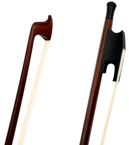 Cellobogen im Barockstil, 4/4, handgefertigt, Rosenholzbogen mit Rosshaar, leichtes Design für Violine, Bratsche und Cello (E-Violin-4/4)