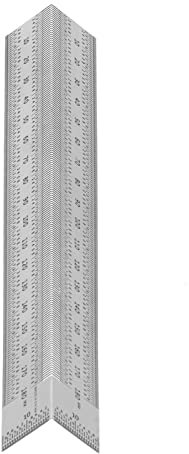 ZenithAur Holzbearbeitungs-T-Lineal aus Edelstahl, umfassende Markierungslehre für Tischler, Anreißlineal vom Typ T zum Messen und Positionieren (180mm square ruler)