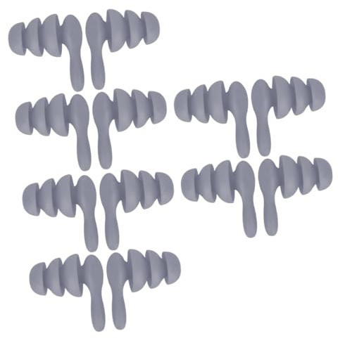 COLLBATH 6 Paare Ohrstöpsel Studieren Wasserdichte Ohrstöpsel Schwimm- Für Erwachsene Schwimmen Erwachsene Schalldichte Lärmreduzierendes Ohr Light Grey