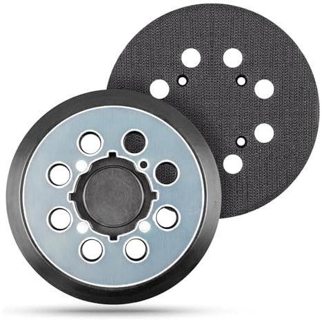 Aiyraa 2Pcs 5 Inch Sander Pad for Dewalt, 4 Screw Holes 8 Hole Hook and Loop Replacement Orbital Sander Pads, Replacement Hook and Loop Backing Pads for DeWalt DWE6421 6421K DWE6423 6423K DCW210B DWE6