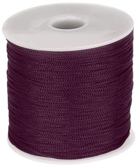 sourcing map 1 mm Polypropylenseil, geflochtene Seile, 100 m Nylonseil, hohl, Allzweckschnur für Wäscheleine, Camping, Wandern, Outdoor, Braun