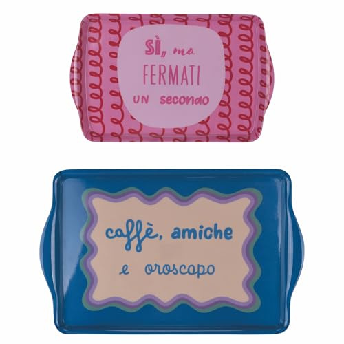 Set 2 vassoi in melammina, More Amor
