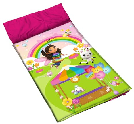 Gabbys Dollhouse Disney Kinder Schlafsack Kinderdecke 140x60 cm mit Stausack