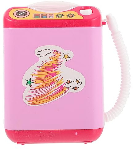 GALPADA Compact Pink Electric Makeup Brush Cleaning Machine Extends Brush Life Plastic Stylish Attractive Tool with 2 X Aaa Batteries at Home