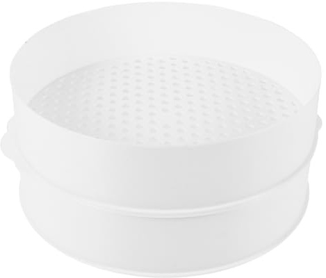 DIYEAH Vaporiera Microonde Doppio Bianca Contenitore Alimenti Versatile per Cuocere al Vapore Pesce e Ravioli Design Sicuro e Facile da Pulire per Cucina Contemporanea