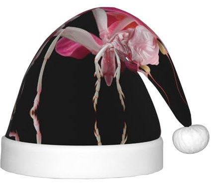 WZYCWB Orchidee Betende Mantis Druck Weihnachten Party Hut Kinder Klasse Aktivität Geschenk Weihnachten Urlaub Dekoration Requisite