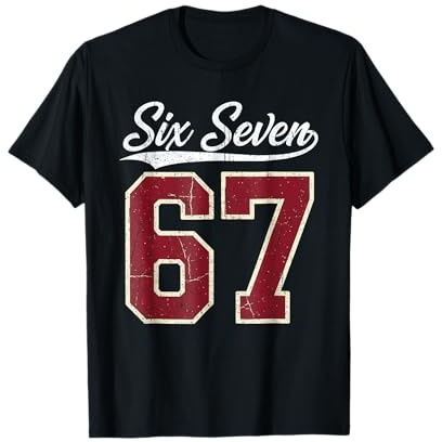 Six Seven Meme Boys Girls Kids 67 Baseball Jersey T-Shirt