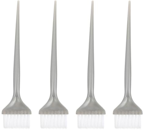 SOESFOUFU 4 Pinceles para Teñir el Cabello Cerdas Flexibles para Peluquería y Uso Doméstico, Aplicador de Tinte Profesional, Accesorios de Salón, Herramienta para Coloración Fácil y