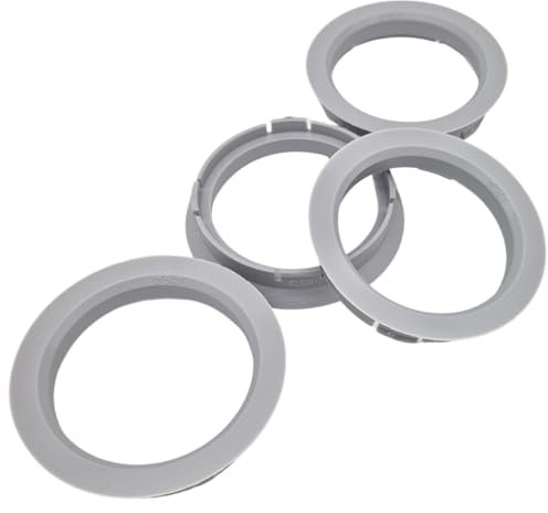 4 X Anelli di centraggio 63 3 – 54 1/63,3 mm su 54,1 mm Grigio chiaro Made in Germany
