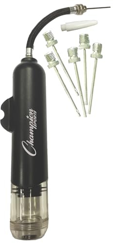 Champion Sports Dual Action Hand Air Pump, Small, Black