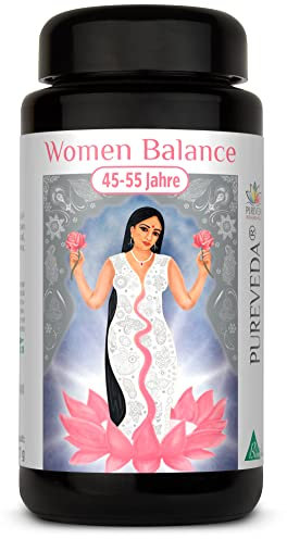 Pureveda Shakti, Ayurvedic Herbal Formula with Yams for Women between 45 and 55, Pure Natural, Vegan, 90 Capsules - No Additives - by Biotikon®