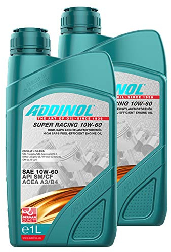 Addinol 2X Motoröl Motorenöl Motor Motoren Motor Oil Engine Oil Benzin Diesel Super Racing 10W-60 1L 72313707