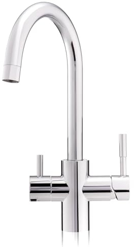 Doulton 3 Way Kitchen Tap | Chrome Finish, Provides Hot, Cold and Filtered Drinking Water, 3 in 1 Tap with Water Filter