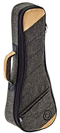 Ortega Guitars Soft Case Konzert-Ukulele-Tasche - Baumwolle / Leinen, Mocca | für Sopran-Ukulele, Höhe 64cm Breite 22cm, mit Schultergurten, OSOCAUK-CC-MO