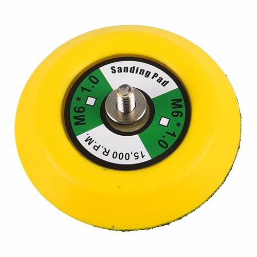 Disque de ponçage 75 mm, avec crochet et boucle, filetage M6, tampons de polissage pour ponceuse orbitale, lot de 1