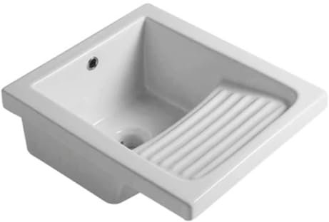 PILOZZO IN CERAMICA 45X51 CON STRIZZATOIO L. cm. 45 x P. cm. 51