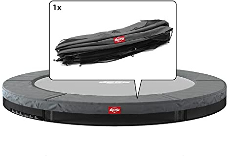 BERG Trampolin Schutzrand rund Federabdeckung 200 cm Randabdeckung grau - Favorit InGround
