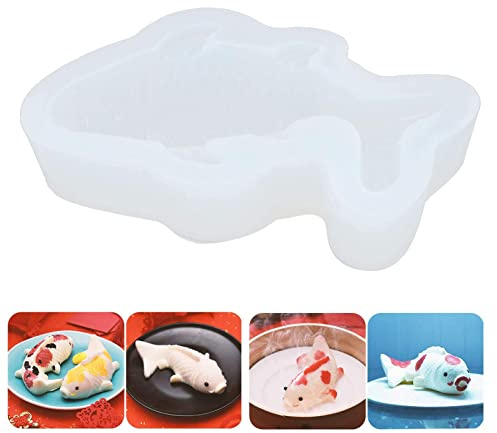 Koi Fischform, Fischsilikonharzformen, Fischförmige Schokoladenbackform Werkzeug für DIY Fondant Kuchen Schokoladeneisherstellung