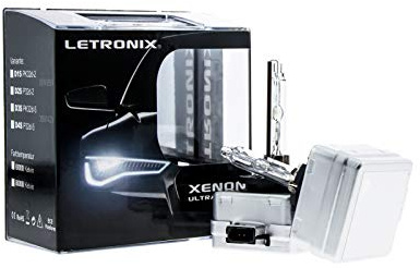 letronix Xenon Brenner Lampen D3S PK32d-​5 35W 42V 6000K DuoBox = 2 Stück - E-Prüfzeichen - Autolampe - Eintragungsfrei (D3S -2 Stück - 6000K)