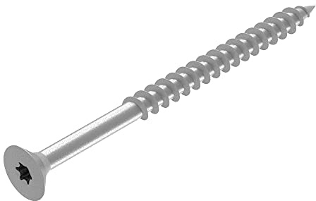 SECCARO Lot de 200 vis à bois pour panneaux d'aggloméré 3 x 40 mm, en acier inoxydable V2A VA A2, avec filetage partiel, TX/six pans creux