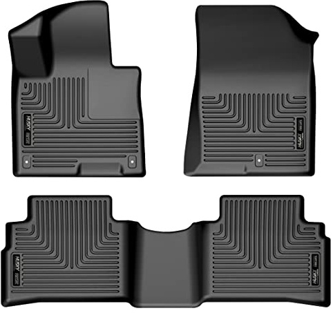 Husky Liners Weatherbeater Floor Mats | Fits 2024-2025 Kia Sportage | Front & 2nd Row, 3-pc Black - 95221