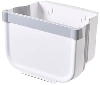 Bidoni della spazzatura Pattumiera da cucina in plastica pieghevole a parete for porta armadio bidone della spazzatura for immondizia appesa alla porta armadio All'aperto e casa ( Color : Blanc , Size