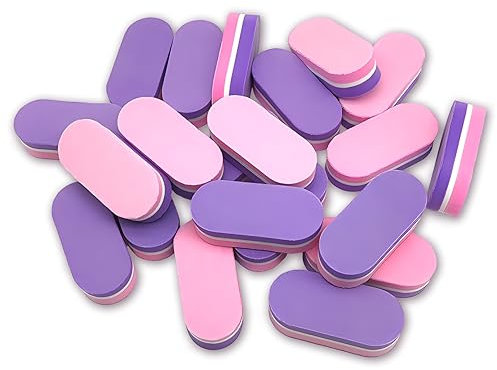 Blocchi per Unghie,50 Pezzi Buffer Lime per Unghie Mini Blocchi Tampone per Unghie File Di Lucidatura Delle Unghie Buffer Unghie Professionale Levigatura File per Uso Domestico e Salone