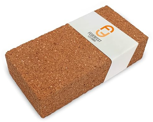 Feuerfest 123 - Feuerleichtstein NF2 [250x123x64 mm] - Für den Bau von Öfen & Kaminen, hitzebeständig bis 1.350 °C - Sekundärzustellungen von allen Hochtemperaturanlagen