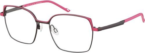 AD LIB Brille mit Sehstärke für Damen optional mit Sonnenbrillentönung oder Blaulichtfilter, Quadratisch, gefertigt aus Titan, Modell: AB3603-53-BR (inklusive Brillenetui) | Gefertigt aus Titan, Brown, optional mit Sonnenbrillentönung oder Blaulichtfilter, inklusive Brillenetui