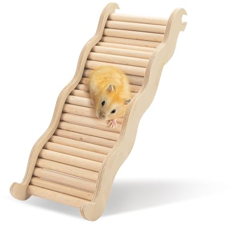 Holz Hamster Kletterspielzeug Hamsterleiter für Zwerg Syrische Hamster Mäuse Mäuse Rennmäuse und andere Kleintiere