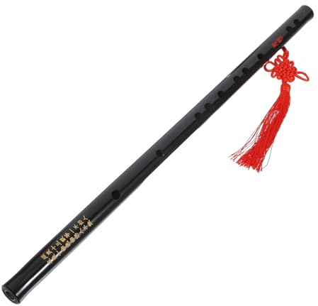Generic 3St schwarze Pfeife chinesische Flöte chinesische Querflöten Flöte Anfänger Bansuri-Flöte flöte für kinder holzflöte Musikinstrumente schwarze Flöte traditionelle Flöte Schleife