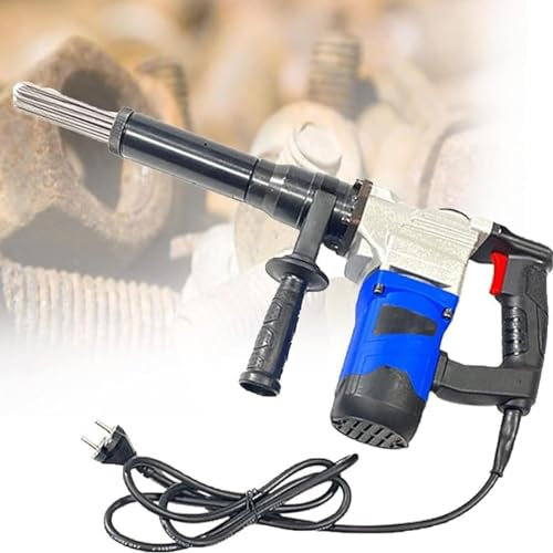 LSBHPPD Escalador Agujas Eléctrico 1400 W,Cinceles Chorro Eléctricos Pistola De Desoxidación Agujas Grado Industrial Alta Potencia para La Eliminación De óxido,Escoria De Soldadura,220V