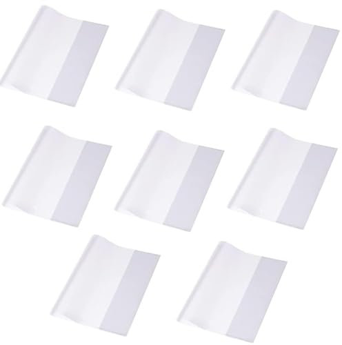 TUKNN Buchumschlag, Transparenter Buchumschlag, Schutzhülle, Buchhülle Transparent, Wasserdichte Buchhülle, Für Das Home Office Der Schule, 8 Stück