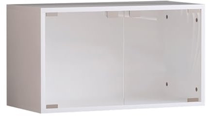 LXBAMKEA Vitrinen, Figuren Schaukasten, Stapelbare Vitrine Mit Acryltür, Sammlerstücke Modelle Spielzeug Aufbewahrung Organizer Für Home Office Schlafzimmer, Bücherregale(White,60x30x35CM)