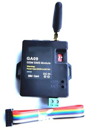 ZKLGS Motor de Puerta corrediza, gsm SMS Alerta Módulo de Alarma inalámbrico Antena GA09 8 Entrada de Alarma for Seguridad en el hogar para Motor de Puerta corrediza