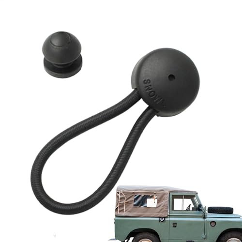 DAWCBVJQ Bungee Shock Cord Clip | Bungee Cord Easy to Install Clip with Knob | Tent Boat Yacht Rv Cover Fastener Multifunctional for Marine, Yacht, Truck, Trailer Car and Rv Covers