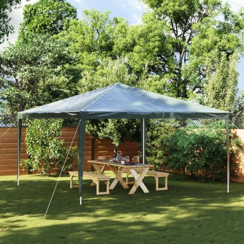 Myheimly Profi Partyzelt UV-beständig Wasserbeständig Pavillon Festzelt Gartenpavillon Gartenzelt Garten Zelt Bierzelt Grün,4 x 4 m