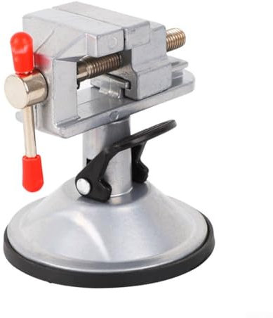 Morsa da banco da lavoro con ganascia a pinza e morsetto regolabile per rotazione a 360 gradi