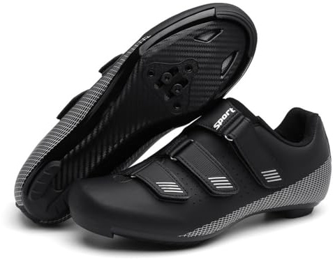 Treer Fahrradschuhe Herren Damen 36-47 EU Rennradschuhe mit SPD Cleats Schuhe Rennrad Schuh Mountain Bikes Schuhe Kompatibel Outdoor Radschuhe Fahrrad Indoor Spin