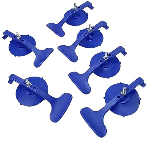 Aboiled Lot de 6 pinces à ventouses, adaptées pour sceller la lunette sur la partie supérieure - Réparation de pare-brise en verre - Collage