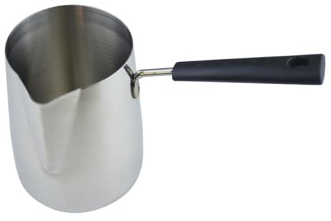 PENIKOKO Bricco Cappuccino in Acciaio Inossidabile Beccuccio Becco d Aquila e Manico Lungo Lattiera per Latte Art e Schiumatura Professionale e Cucina