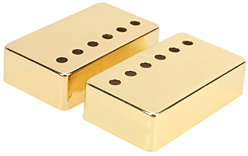 SEAFRONT Elektrisk Gitarr Pickup två Pack, Lätt Mässing Humbucker Täcker 50 Mm för -Gitarr (Guld)