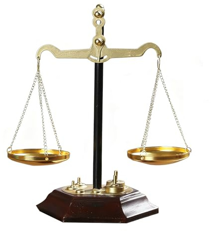 Jaxuzegs Apothekerwaage Vintage Sammlerstück Symbol FüR Gerechtigkeit Und Fairness Tischdekoration FüR Zuhause BüRo Und Studium,L