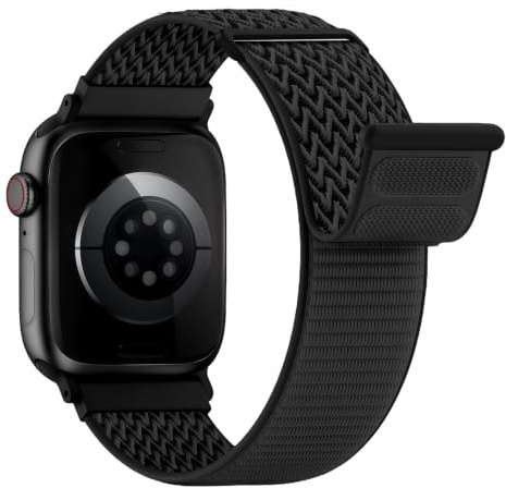 Nylon Sport Loop Straps for Apple Watch Strap 44mm 40mm 49mm 46mm 45mm 42mm 41mm 38mm Men Women,Soft Breathable Fabric Waterproof Bands for Apple Watch Band Series 11 10 9 8 7 6 5 4 Ultra/3/2 SE/3/2